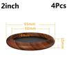 4pcs Non Slip Furniture Leg Pads Wood Grain Color Round Foot Protectors For Sofa Chairs Tables Easy Installation