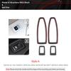 For BMW X1 F48 F20 F30 F30 F34 Made of Alcantara Window Switch Lift Panel Trim Performance 4pcs Sticker Car Interior Accessories