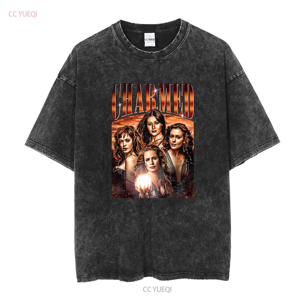 T-shirt Limited Halliwell Charmed Ispirata Vintage Serie TV per Donna e Uomo manica lunga o corta vintage lavata streetwear