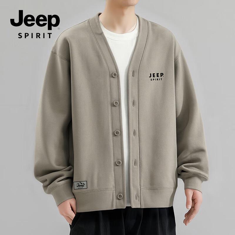 

JEEP SPIRIT Men s Knit Cardigan Sweatshirt M
