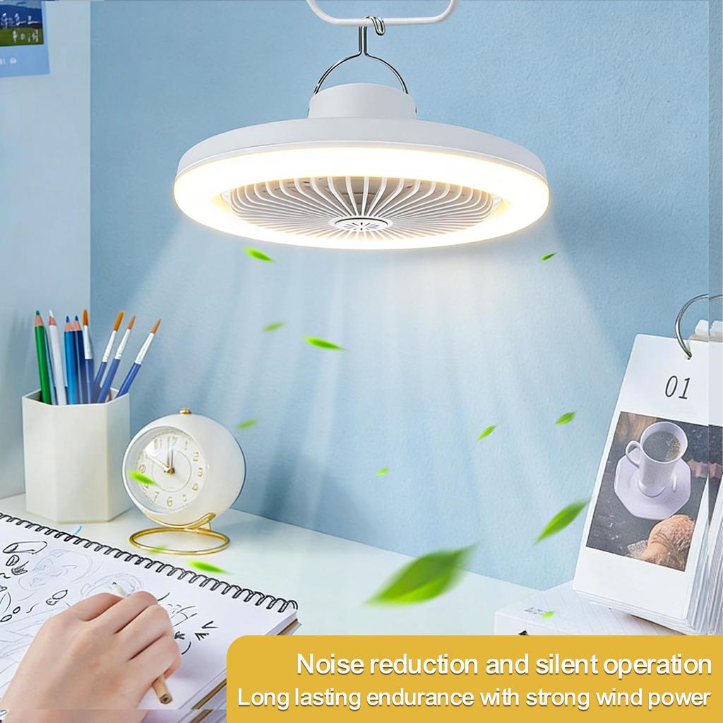 Portable Rechargeable LED Camping Fan Light for Outdoor and Household Use