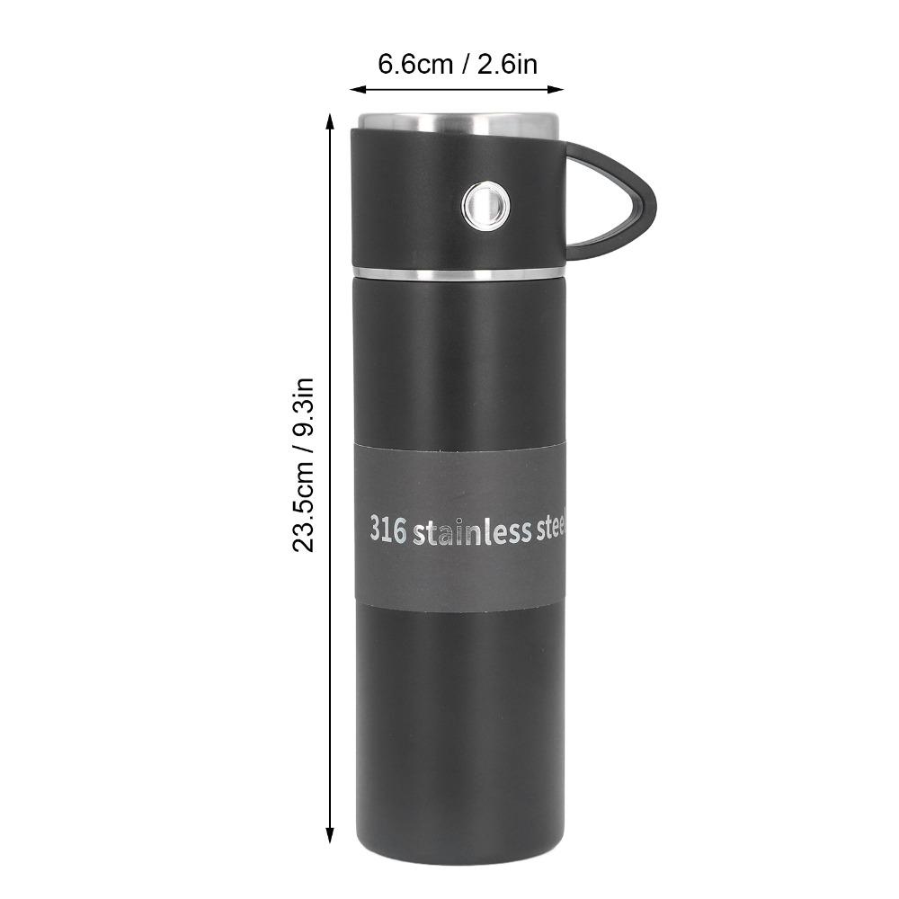 Large Capacity Outdoor Thermos Double Wall Rustless Steel Vacuum Cup Portable Leakproof Drinking Cup Outdoor Sports