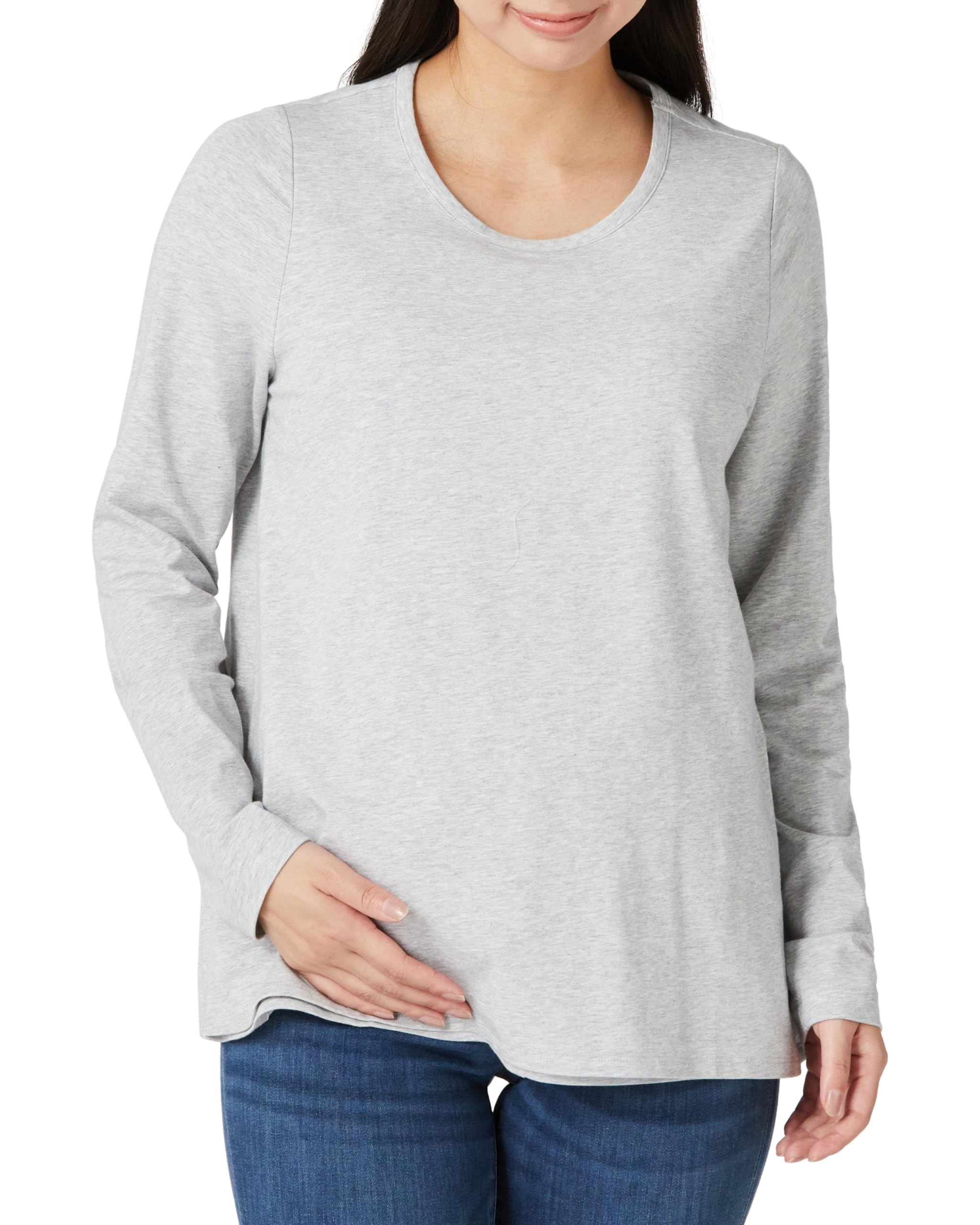 

Женская футболка для беременных и кормящих Amazon Essentials, Вересково-серый, Размер M