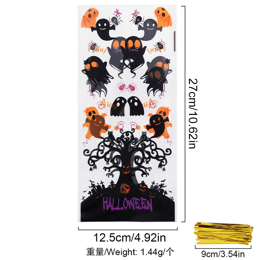 

50Pcs Candy Biscuit Gift Packaging Bag Ornaments Christmas Decoration for Home Decor Xmas Noel Navidad New Year Party Supplies 50Pcs