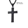 Męski Naszyjnik Krzyż Vintage Klasyczny Styl Hip-hop Męska Zawieszka na Prezent