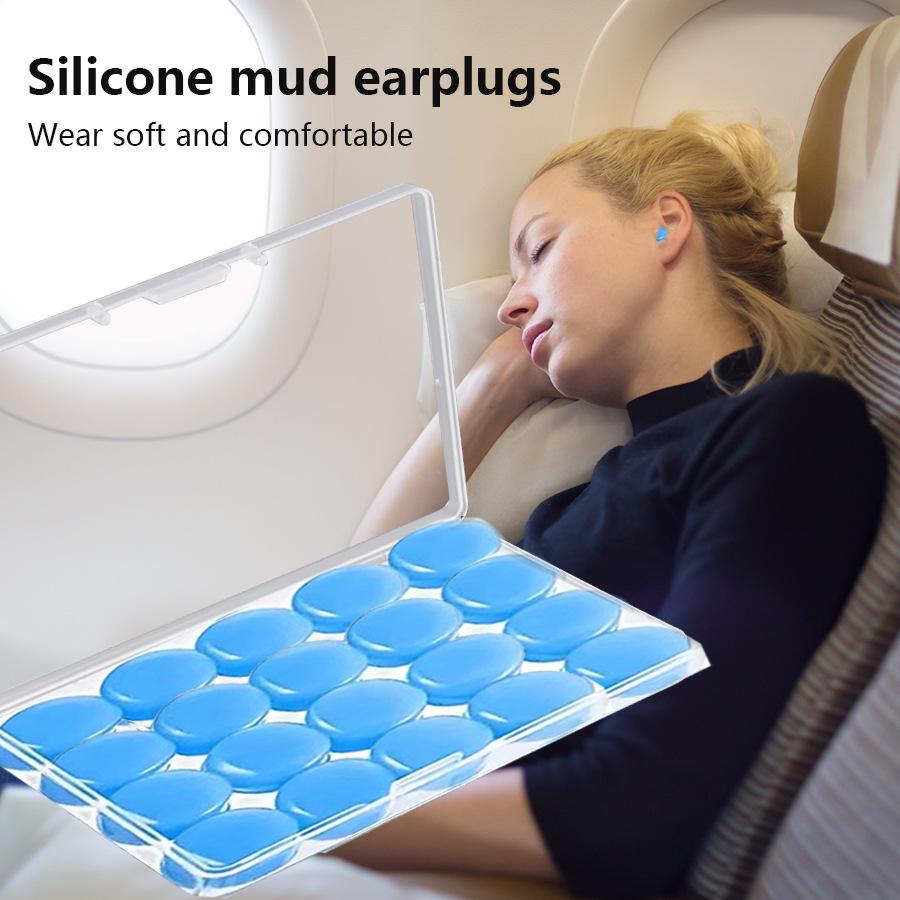 Heart-Shaped Silicone Earplugs Set - 20 Pieces, Noise-Reducing, Perfect for Swimming and Sleep