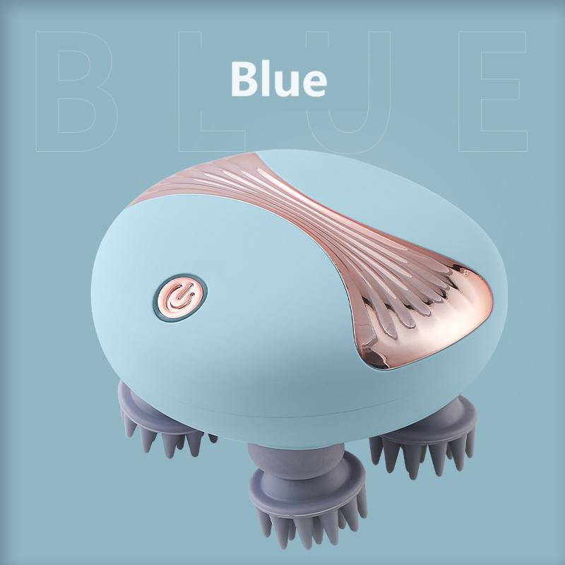 Electric Head Massager with Red Light Therapy Deep Tissue Kneading Vibrating Device for Shoulder Neck And Body Scalp Relaxation