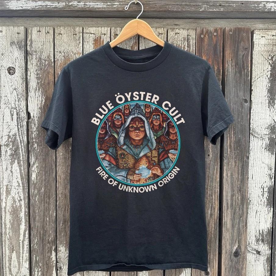 Blue Oyster Cult Fire Of Unknown Origin Black Classic Unisex T-Shirt Size S-5XL XXXL