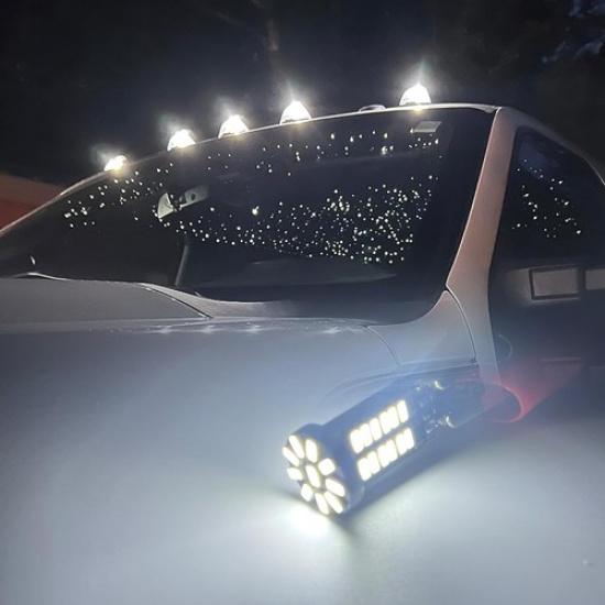 LED Roof Cab Marker Lights Bulbs, White LED Front Up Top Clearance Marker Lamps