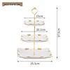 Three-Tier Ceramic Dessert & Fruit Plate