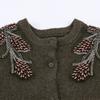 New fashionable gentle beaded knit cardigan jacket 3920090