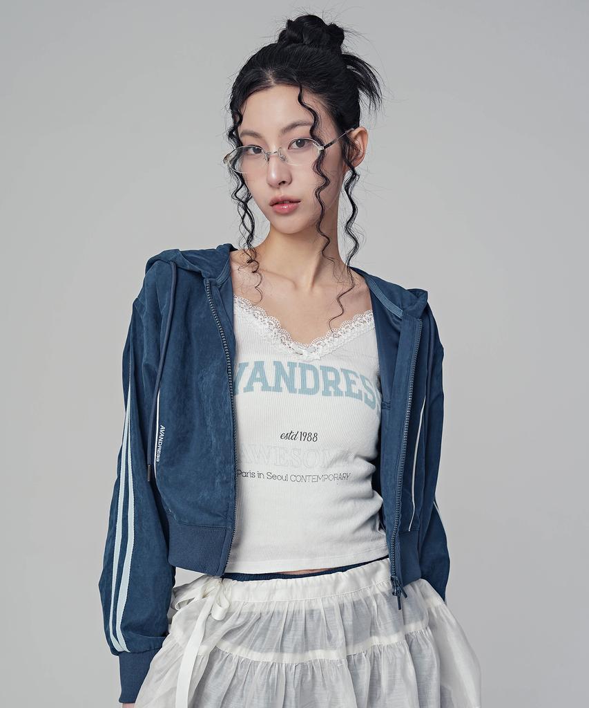 Avandress Bliss Crop Hood Zip-Up_5Colors