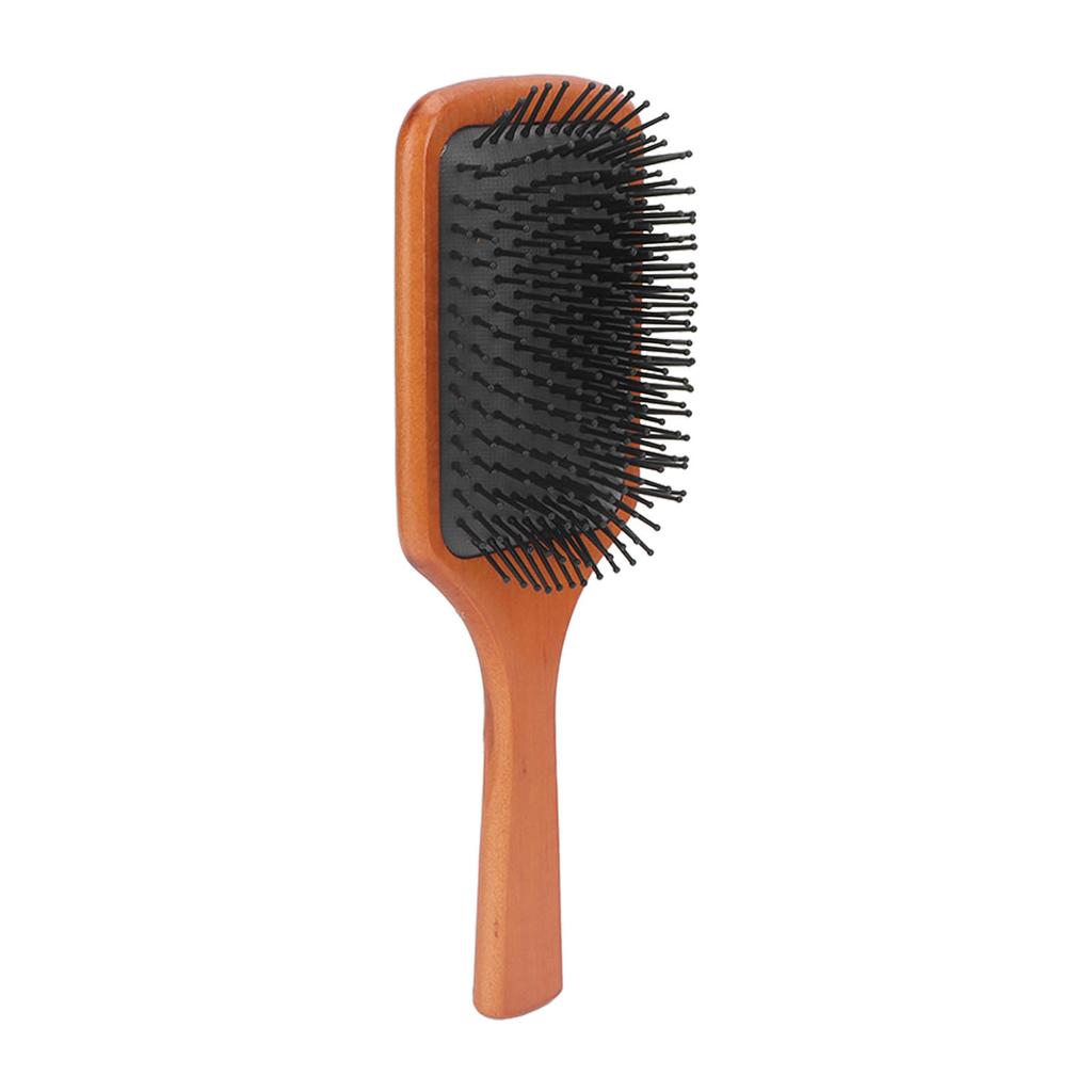Hair Brush Wooden Massage Wellness Paddle Hairbrush for Detangling Blowdrying Straightening