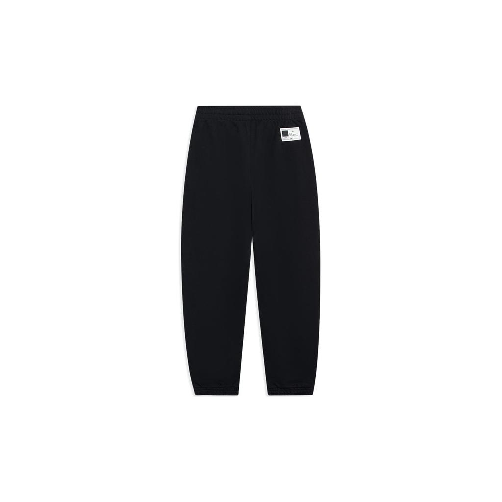 Li Ning Sports Life Collection Knitted Sweatpants Men's Black AKLT065-4