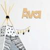 1pc Diy Ava Example Customized Text Wooden Decor Wooden Sign Laser-Cut Sign Unfinished Wood for Painting or Glittering