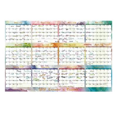 2026 Double Sided Erasable Calendar 48x32Inch Full Year To View Calendar Wall Mount Yearly Planner Dated for Home Office