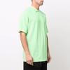 Y-3 SS22 Logo Print Cotton Solid Short Sleeve Polo Shirt Men Polo Shirts Green HG6222