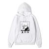 Jujutsu Kaisen Satoru Gojo Hoodie Unisex Fleece Sweatshirt Square Black White Manga Print Chinese Name Autumn Winter Pullover