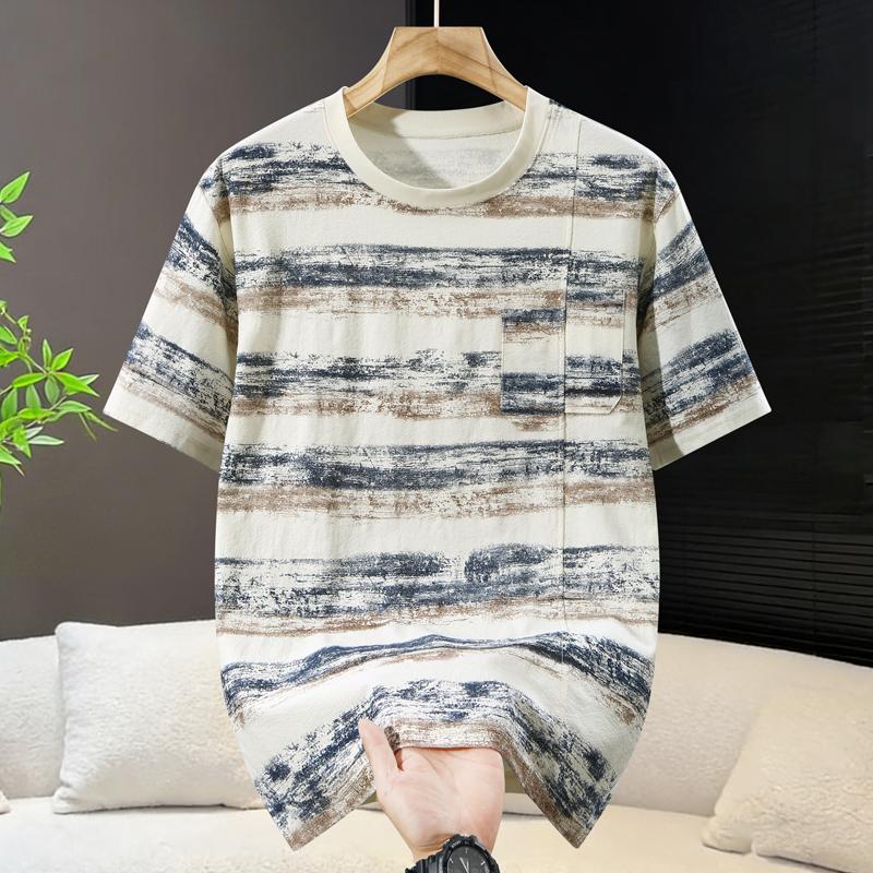 Nadměrná velikost 4XL-11XL Módní Oversized Tričko Pánské Vrcholy Krátký Rukáv Letní Pánské Oblečení