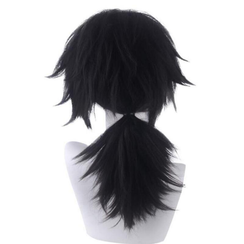 60 см Demon Slayer Kimetsu no Yaiba Tomioka Giyuu черный парик с хвостиком Косплэй костюм — фото 5