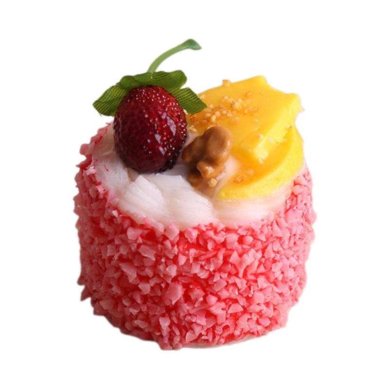 

Реалистичная модель торта, искусственная модель десерта для реквизита для фотосъемки розовый