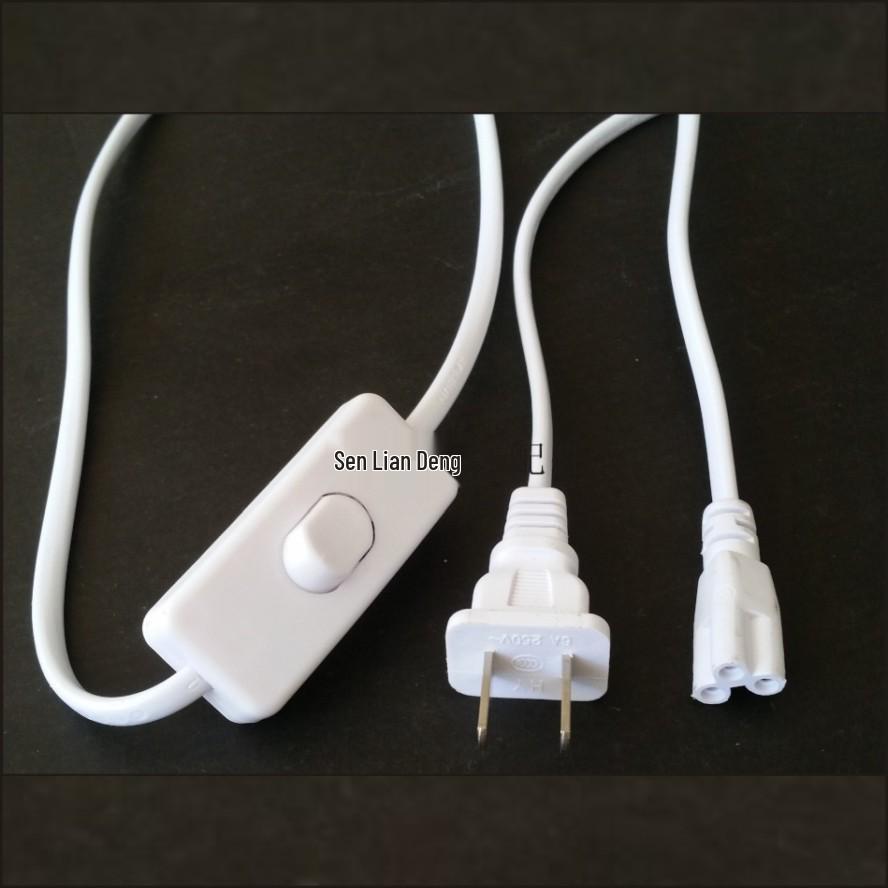 T5 T8 LED Plant Light Tube with 303 Switch, Power Plug, and 1.8M Connector Cord