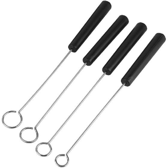 Set of 10 Stainless Steel Split Chocolate Forks Hot Pot DIY Decorative Tools Pralines and Trüffel