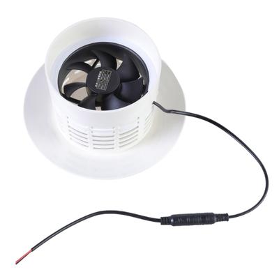 12V 3W Solar Extractor Fan High Speed Air Vent Window Wall Fan Quiet Ventilation for Humidity Control In Kitchen and WC