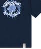 GRAVER [Unisex] Romantic Rose Short Sleeve T-Shirt_Navy