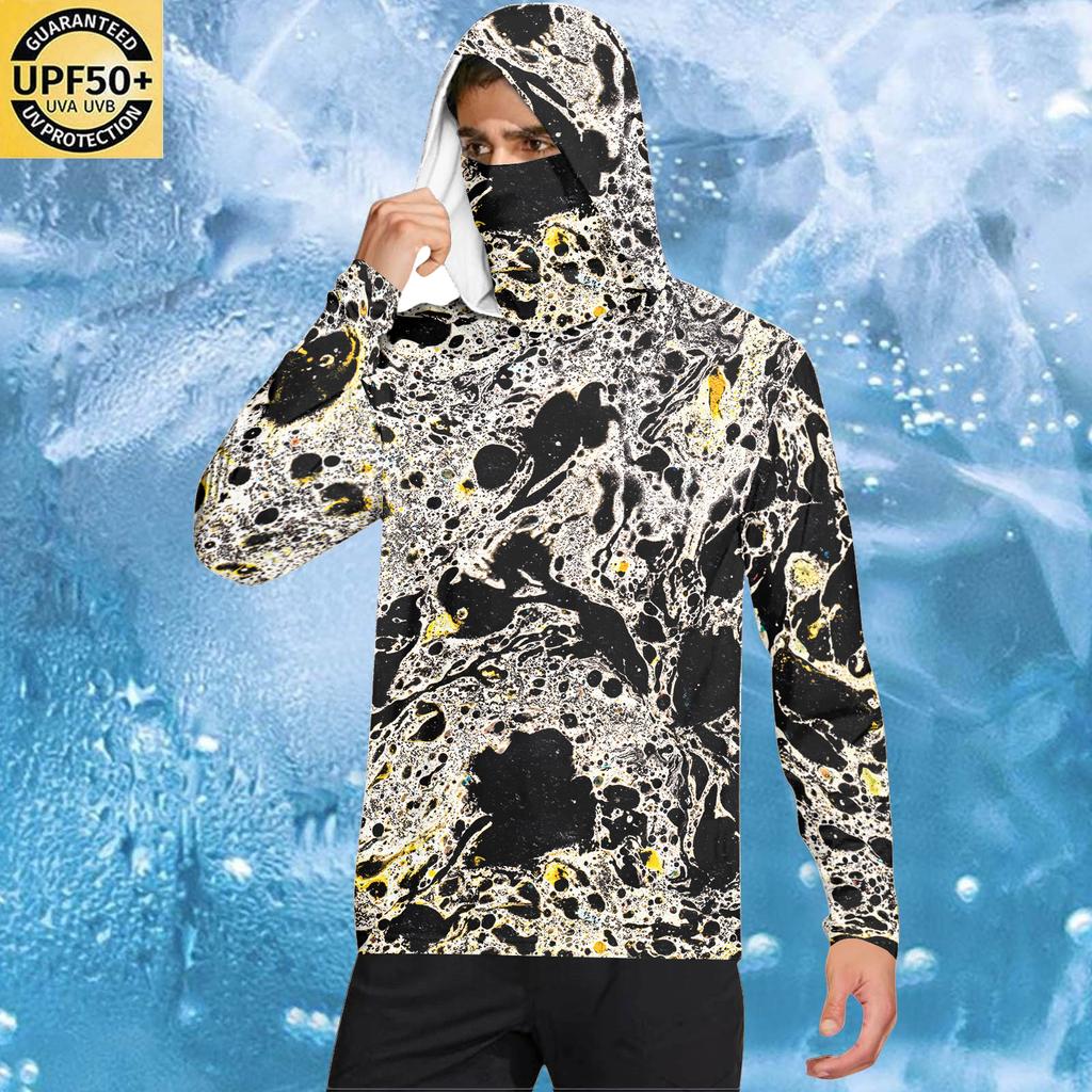 Fishing Shirts for Men Sun Hoodie Long Sleeve Shirts for Men Hooded Sun Shirts Lightweight Breathable Design for Outdoor Activities