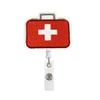 Cute Ambulance Retractable Nurse Badge Reel Clip Cartoon Medicine Doctor Students IC ID Card Badge Holder