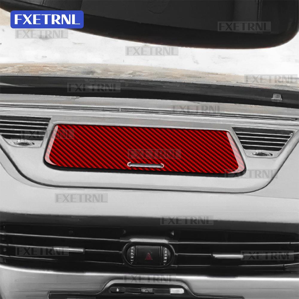 Car Instrument Center Storage For Alfa Romeo Giulietta 940 2011 2012 2013 2014 2015 2016-2020 Real Soft Carbon Fiber Sticker