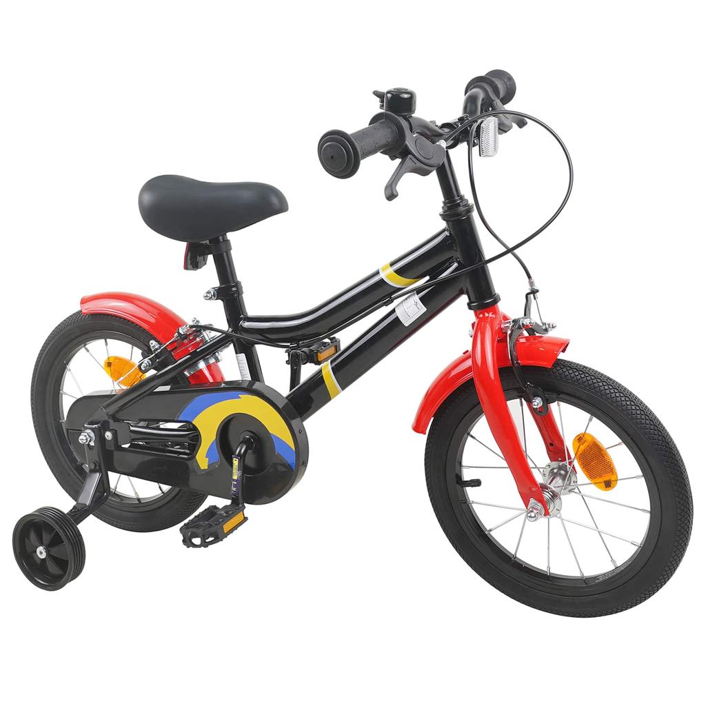 Kids  Bicycle 12 Inch for Ages 2 4 Black and Red