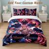 Bedding Set 1 Duvet Cover 2 Pillowcases Jujutsu Kaisen Print Soft Bed Linen Bedroom Decor