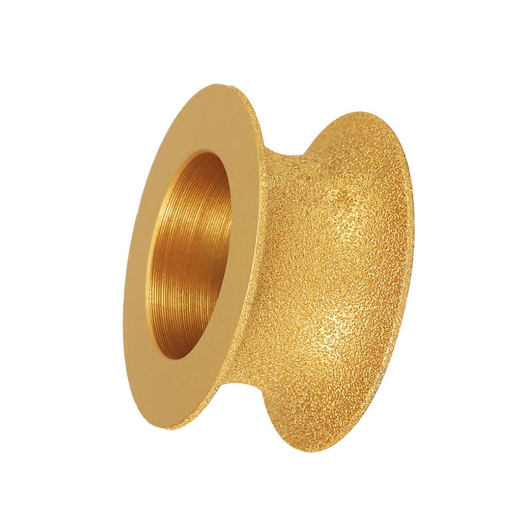 10mm/15mm/20mm/25mm/30mm Round Brazed Diamonds Grinding Wheel Marble Stone Edging Profile Grinding Disc Replacement