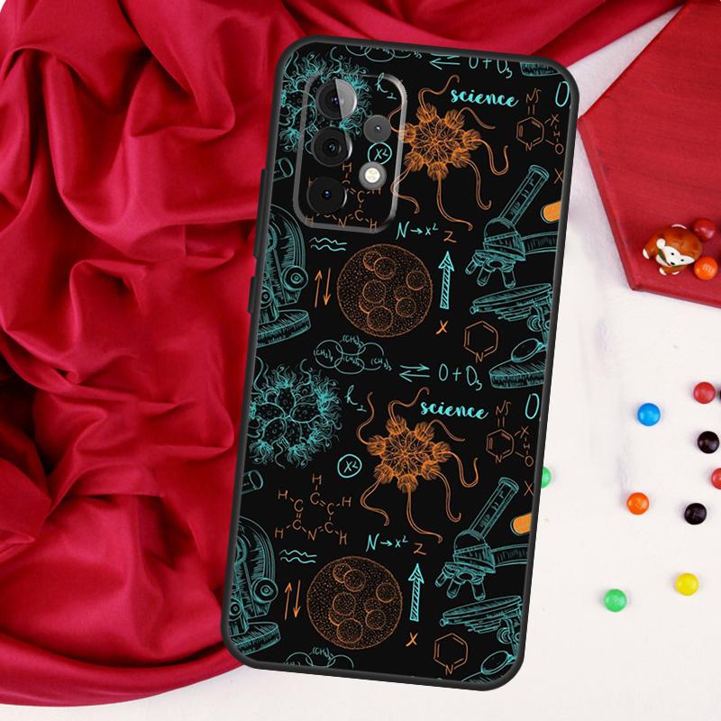 Biology and Chemistry For Samsung Galaxy A55 A53 A33 A13 A35 A15 A36 A56 A26 A16 A22 A32 A52 A54 A34 A06 A05 Case