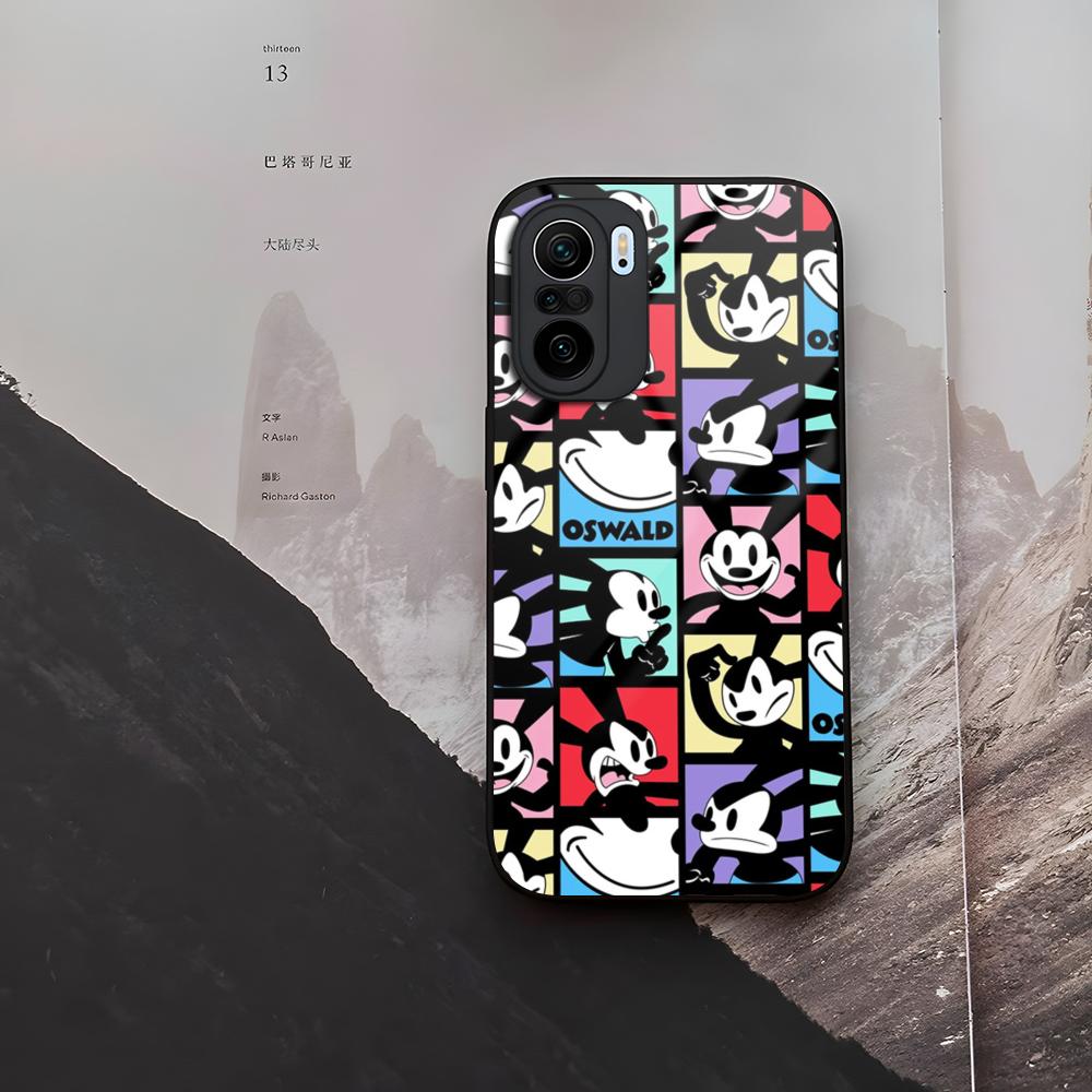 Cartoon Character O-Oswald Phone Case Tempered Glass For Xiaomi 15 14 12 Lite Pro 13 11t Lite POCO M6 M5 X6 X5 X3 F5 F6 Pro Cove