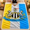 Flannel BlanketNewcastle United Warm Soft Throw Blanket for Indoor Sofa Bed Living Room Use