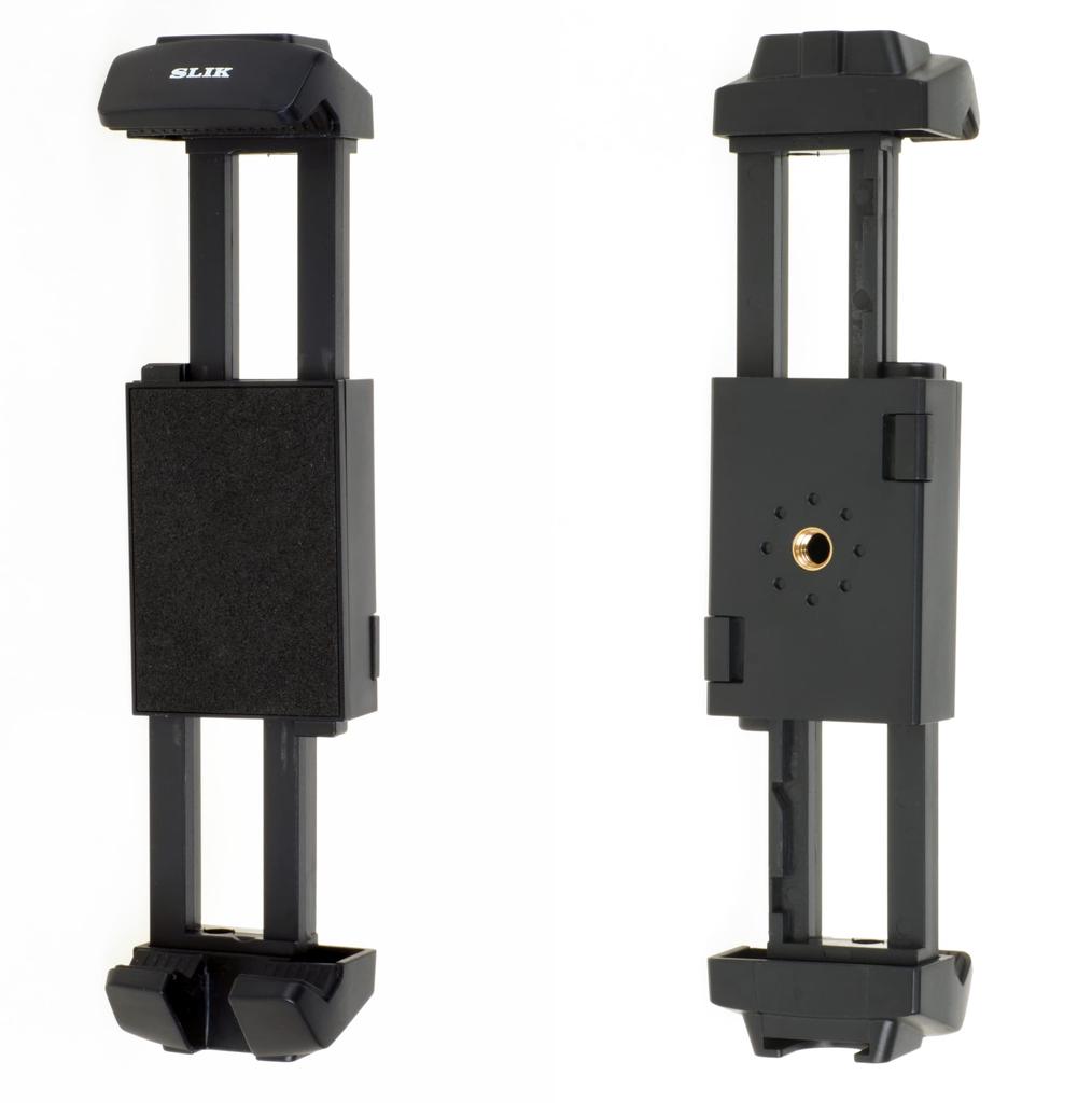 SLIK Mobile Link Tripod Wide Smartphone Tablet Compatible with Wide Mounting Accessory Shoe SPTHW Black Accessory, & Holder, 70-220mm Cameras, U1/4"