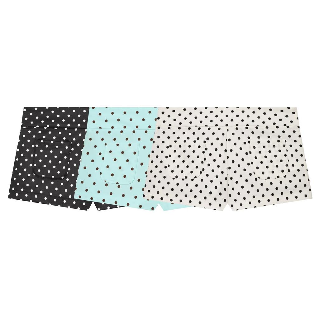 European and American style, wholesale women's clothing temperament polka dot shirt jacket + polka dot pocket mini shorts
