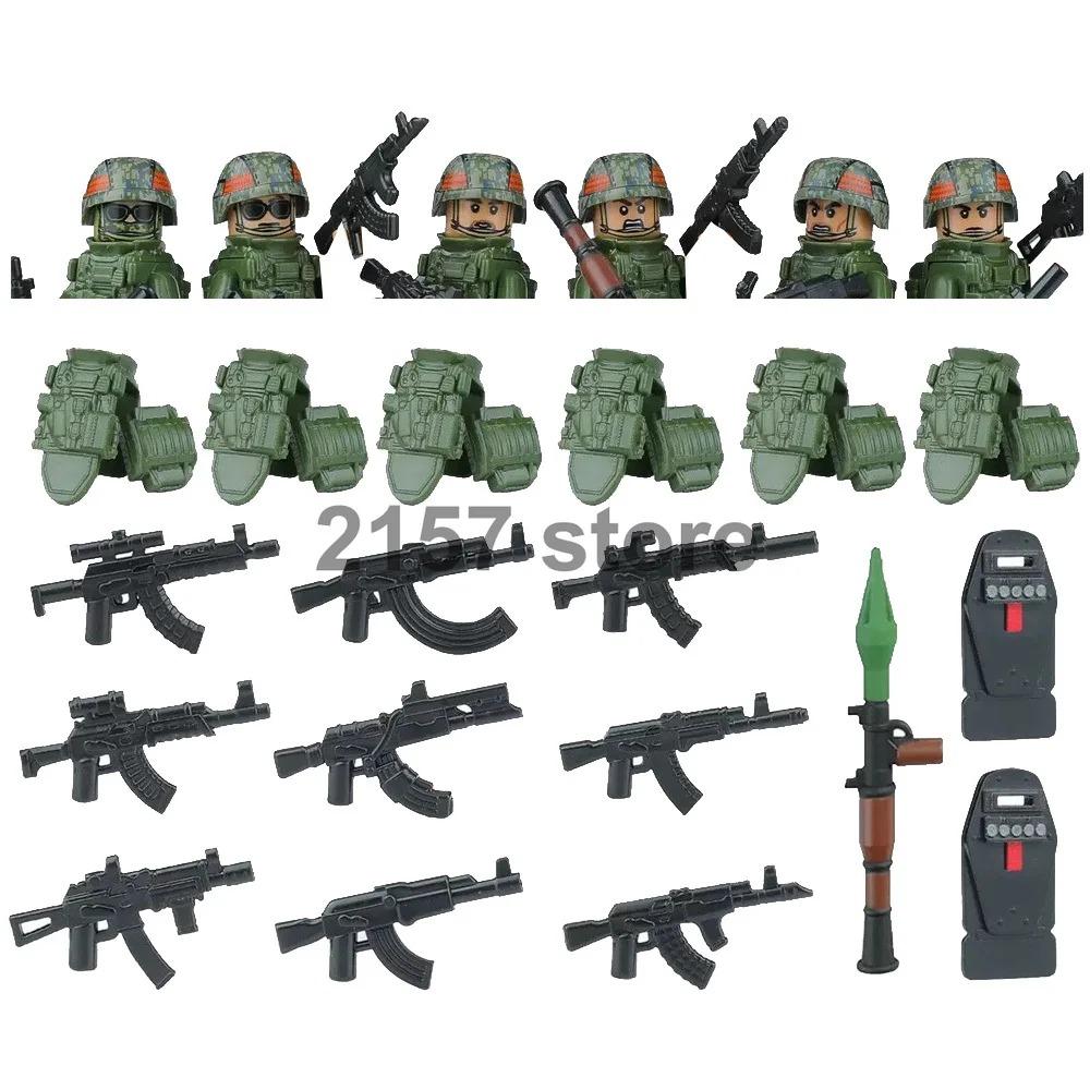 Military Soldier Figure Building Block Weapons Ranger Camouflage Vietnam War US Special Forces KSK Medical Bandit Thief Toy Gift