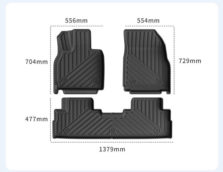 Custom TPE Floor Mats for Chery Tiggo 9X: All-Weather Car & Trunk Protection