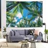 VIKAMA Coconut Tree Palm Tree Tapestry Dormitory Bedside Camping Wind Decoration Ins Room Sea Beach Wallpaper Home Decoration