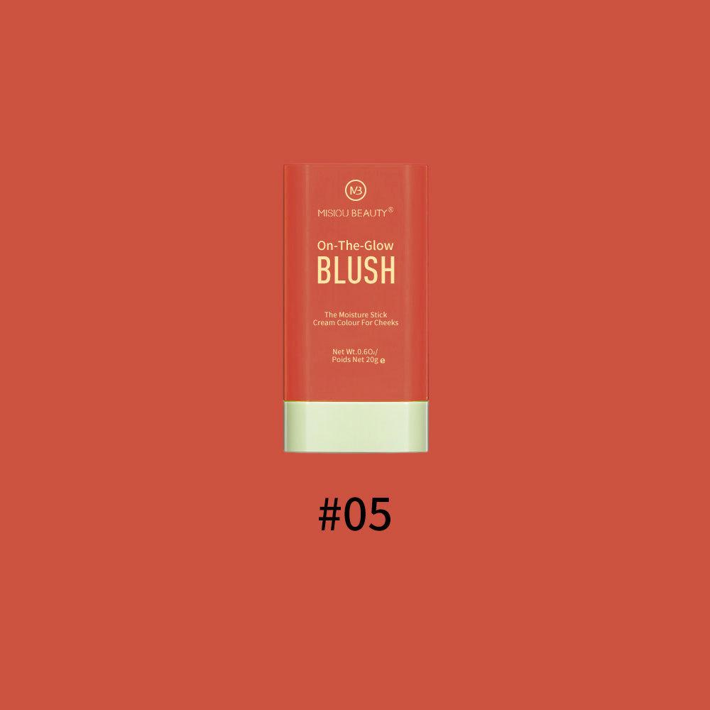 Silky Matte Blush Stick for Cheeks & Lips - Natural Nude, Long-Lasting, Brightening Contour Makeup