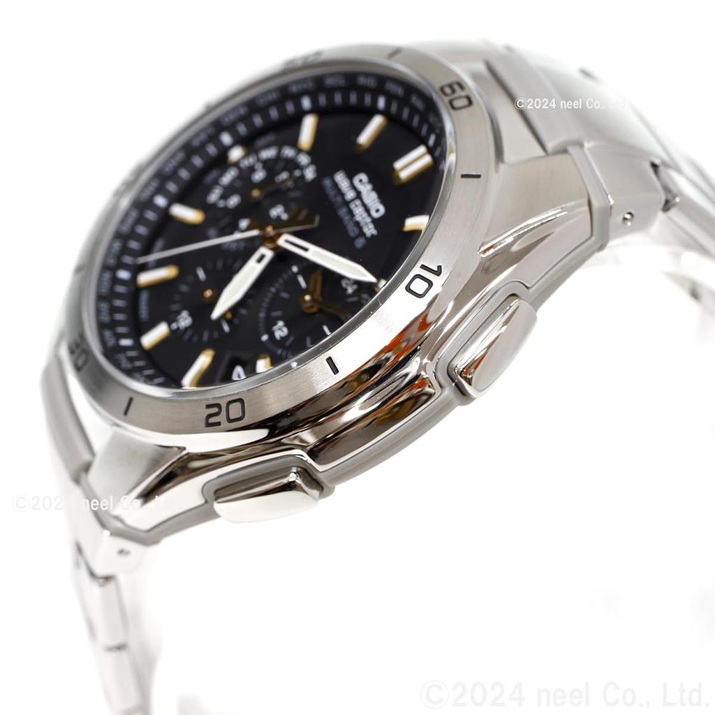 Casio Wave Ceptor WVQ-M410DE-1A3JF Herren Silber Solar Funkuhr (Offizielles japanisches Produkt)