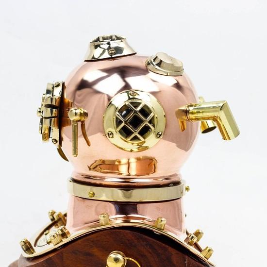 15.24 Cm Copper Diving Helmet US Navy Diving Helmet Mark V Morse Scuba Helmet