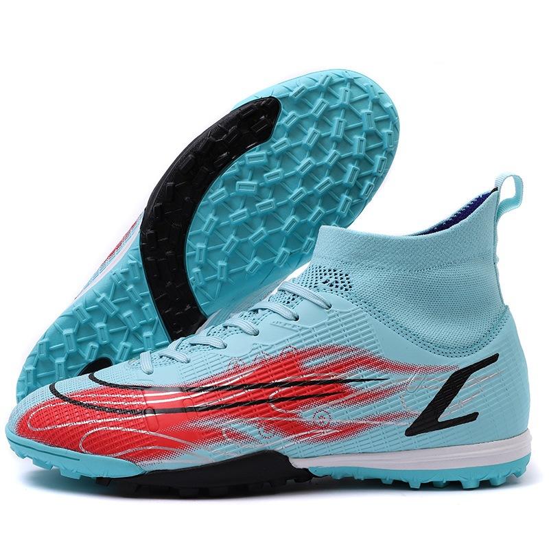 Sommer- und Herbst-High-Top-Fußballschuhe gebrochene Nägel Kunstrasen Jungen und Mädchen Studenten Trainings-Sneaker Sneaker