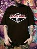 Rock Music Graphic T-shirt - Casual Short Sleeve Crew Neck Tee with Bold "ROCK AND ROLL" Print