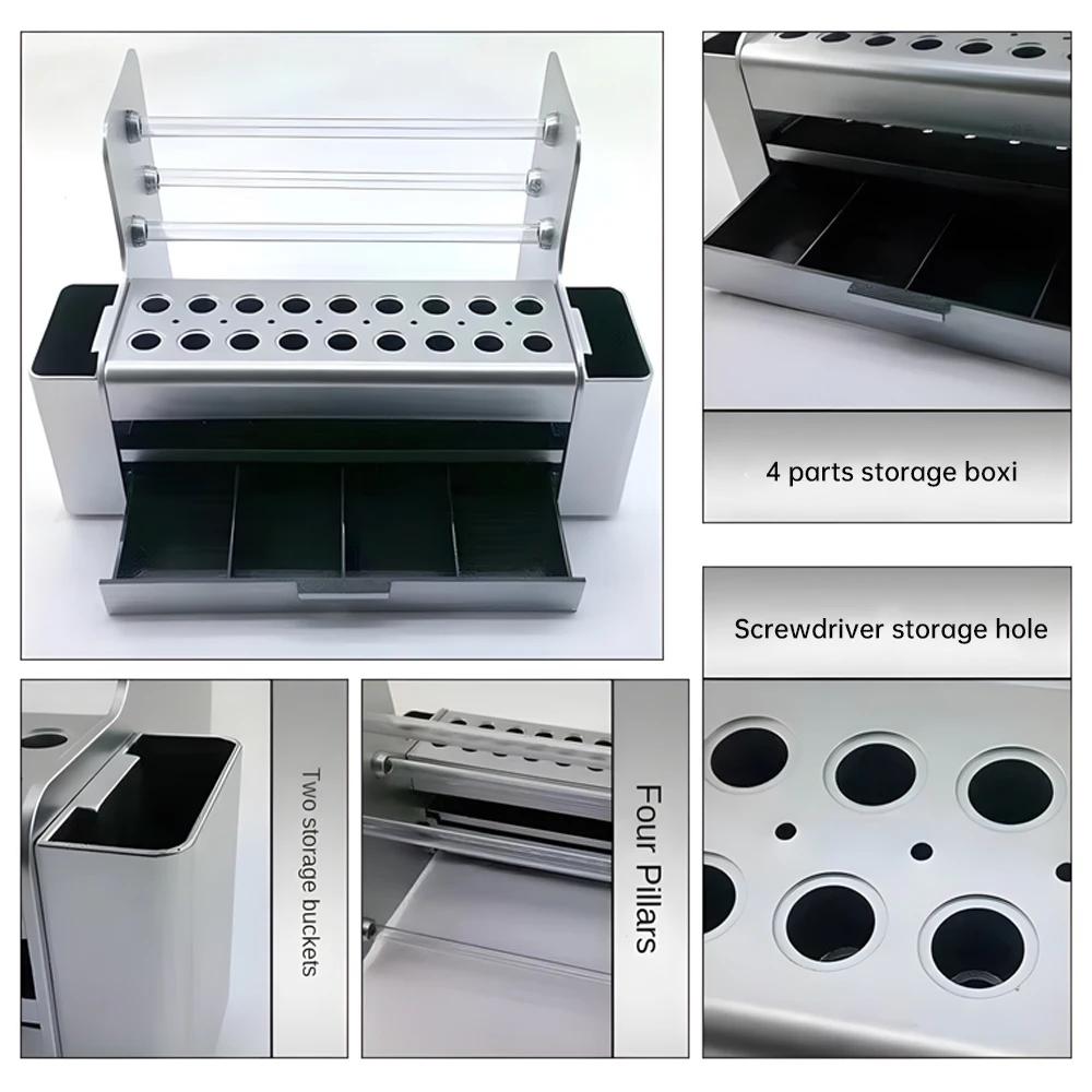 Multifunctional repair tool storage box, sorting parts storage box, screwdriver storage box, desktop storage maintenance tool.