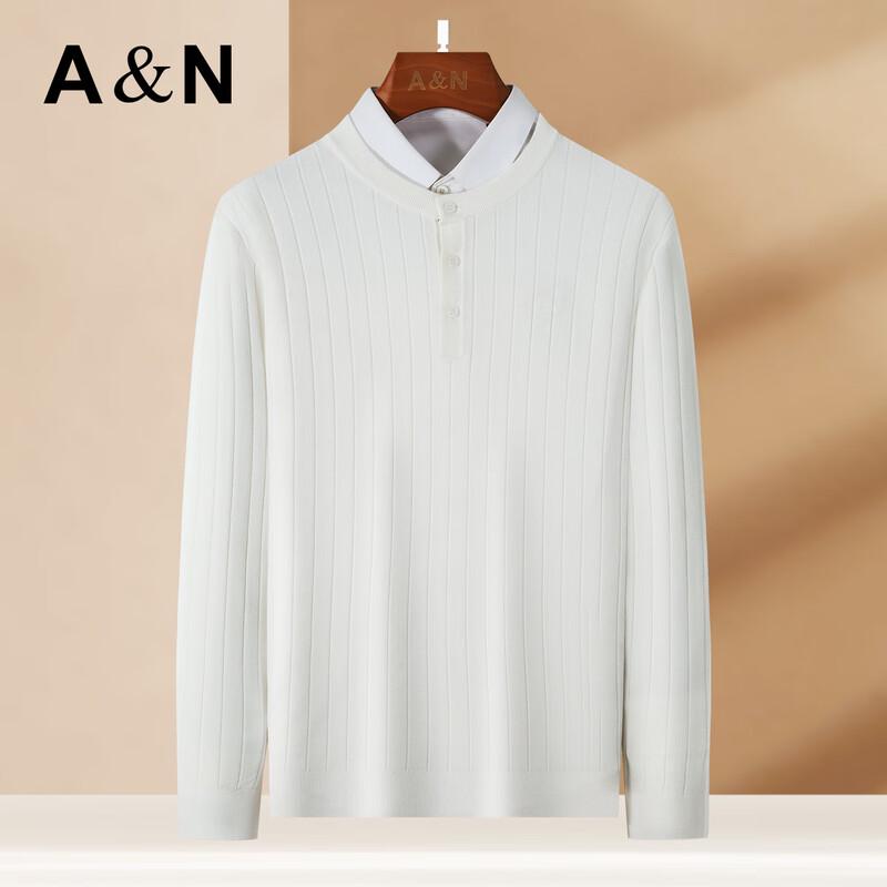 

Antonio Men s Merino Wool Blend Long-Sleeve Round Neck T-Shirt M